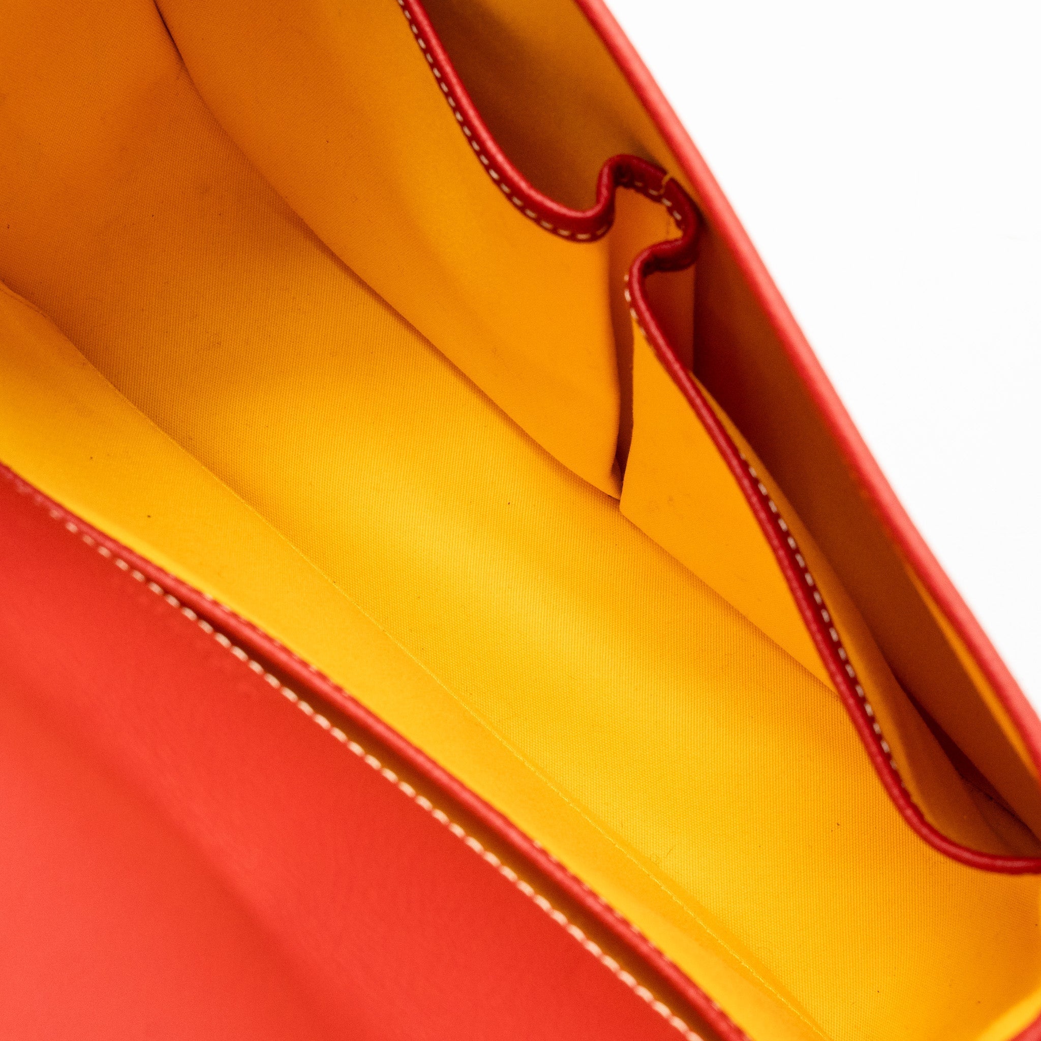 BELVEDERE MM MESSENGER BAG GOYARDINE CANVAS/CALFSKIN RED SHW