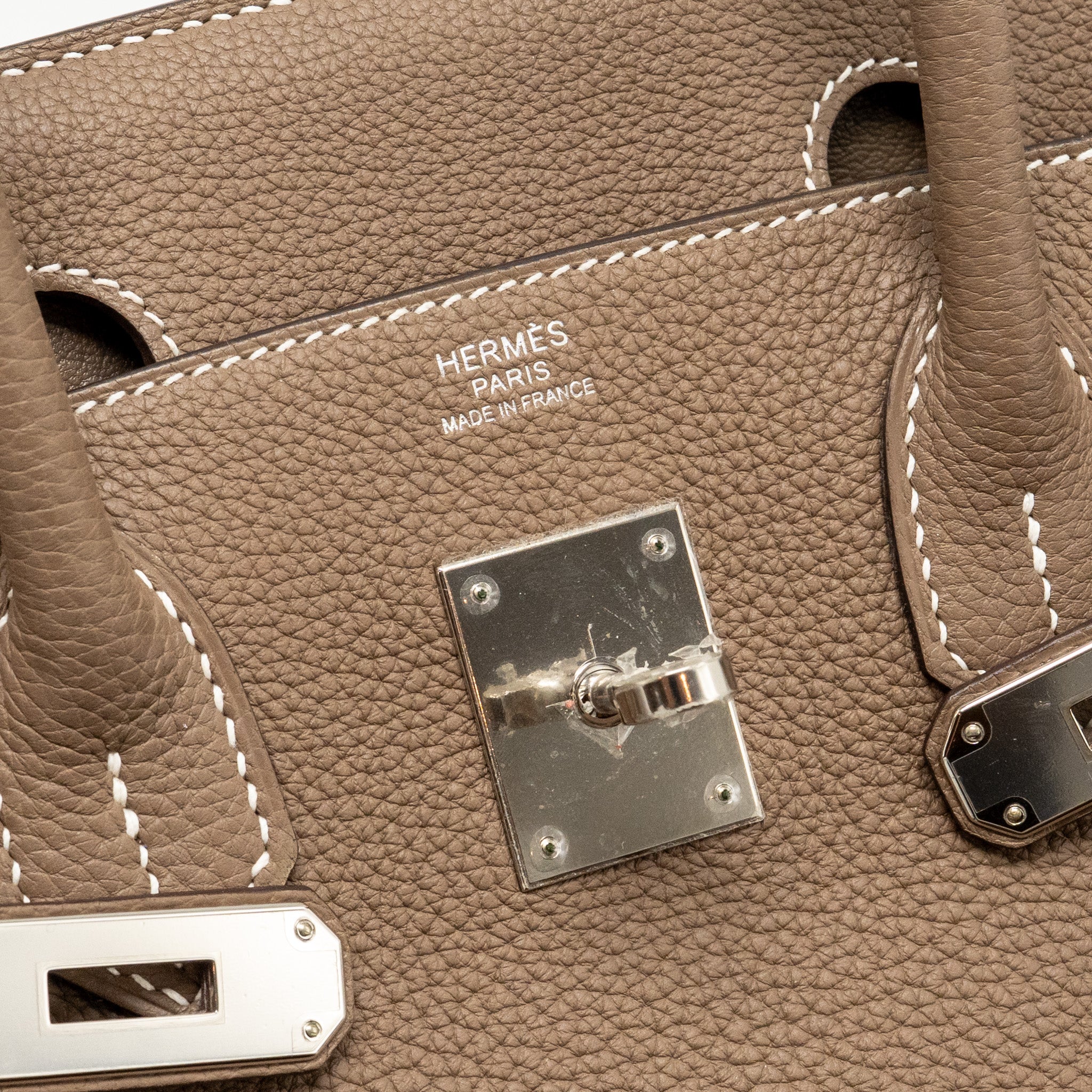 HERMES BIRKIN 30 TOGO ETOUPE SHW
