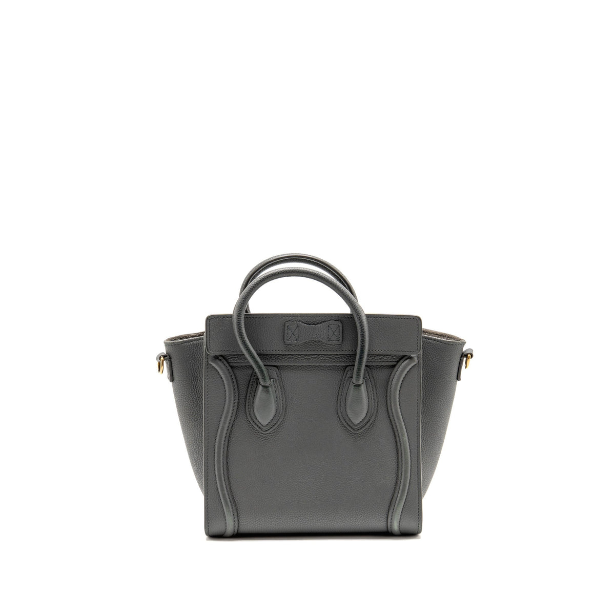 Celine Nano Luggage Bag Calfskin Grey GHW