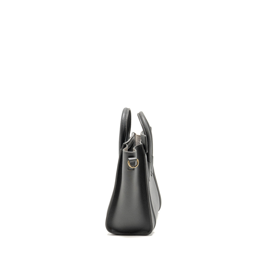 Celine Nano Luggage Bag Calfskin Grey GHW