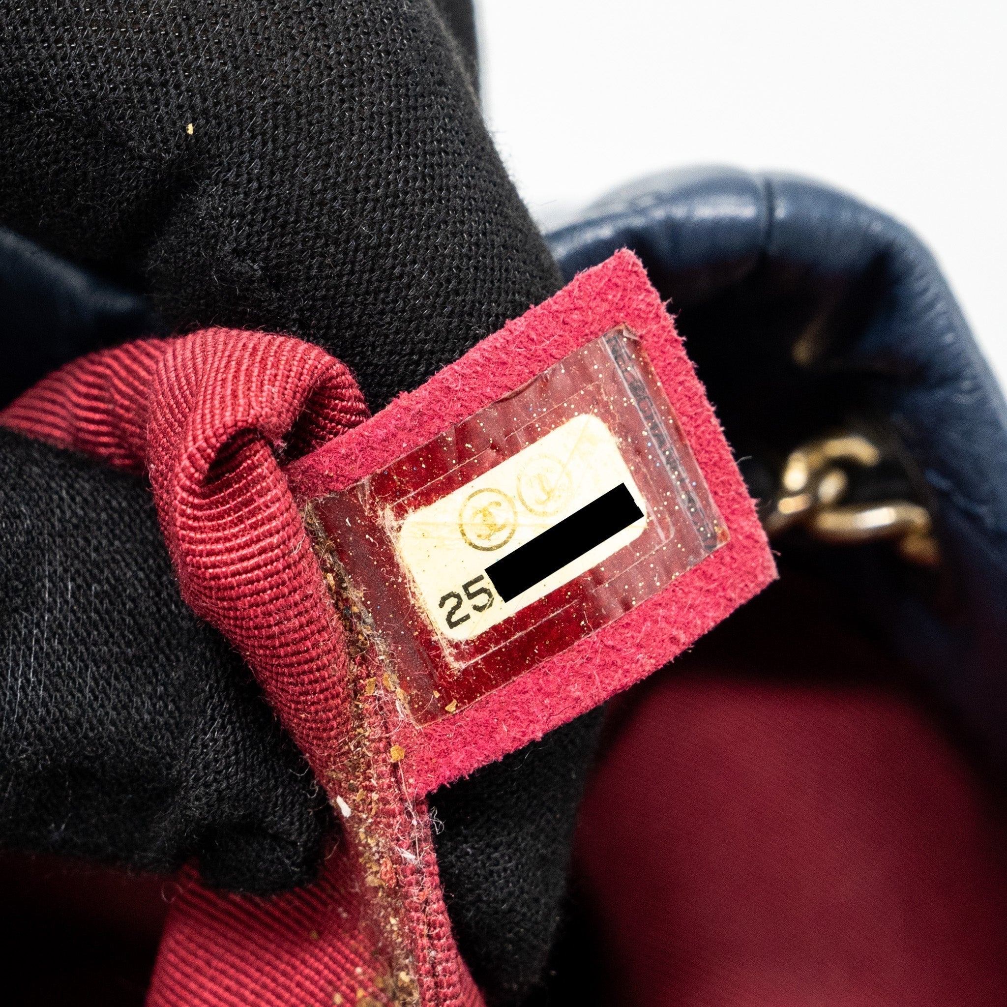 SMALL GABRIELLE BACKPACK AGED CALFSKIN NAVY BLUE/ BLACK RUTHENIUM HARDWARE