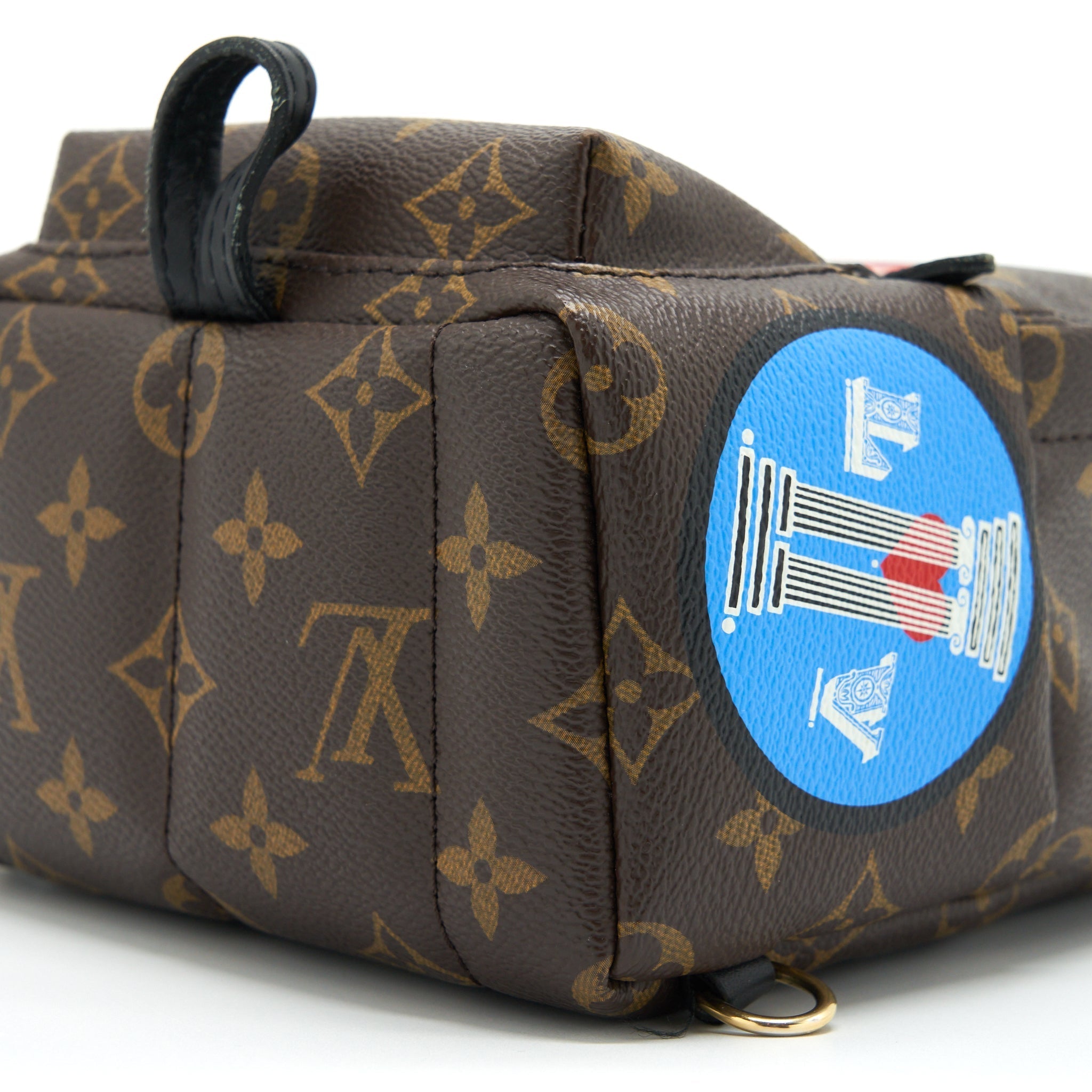 MINI PALM BACKPACK SPRING LIMITED EDITION MONOGRAM CANVAS GHW