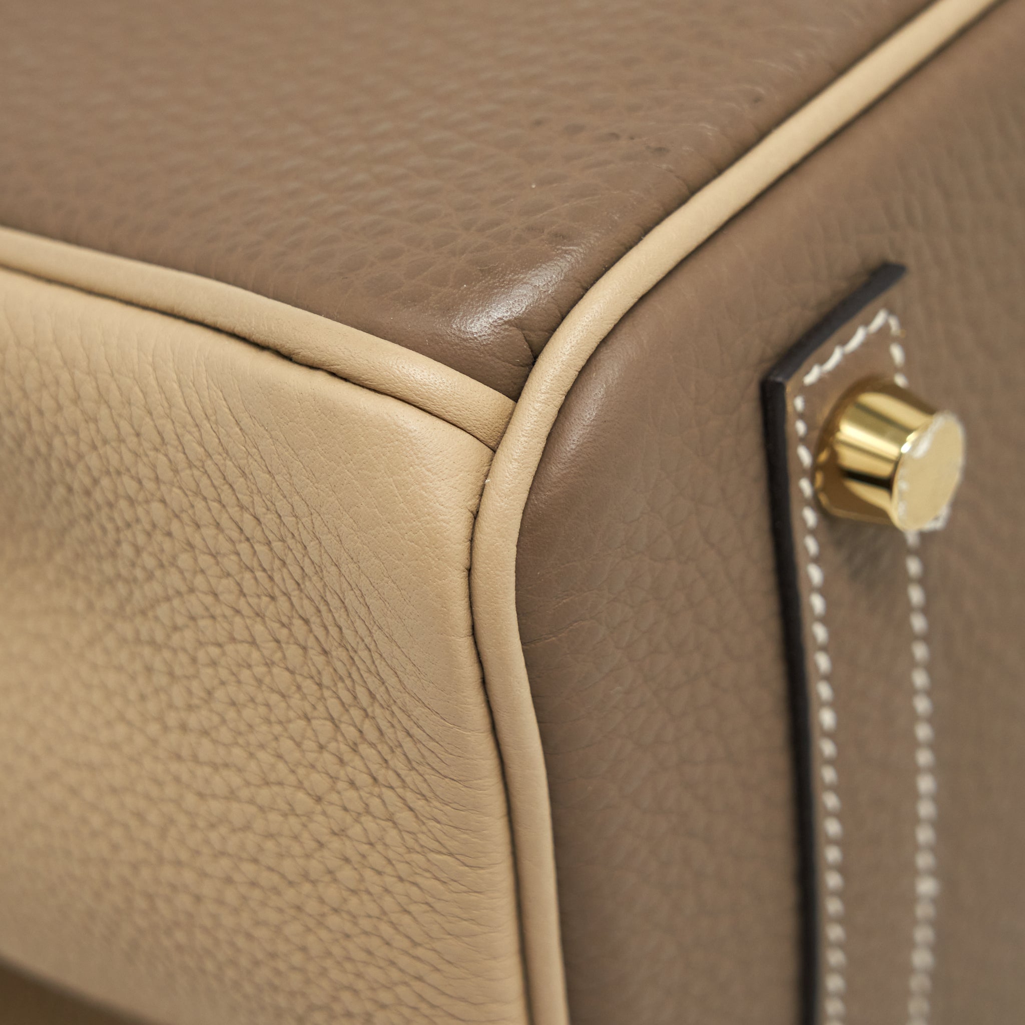 HERMES BIRKIN 30 TOGO SPECIAL ORDER ETOUPE / TRENCH BRUSHED GHW
