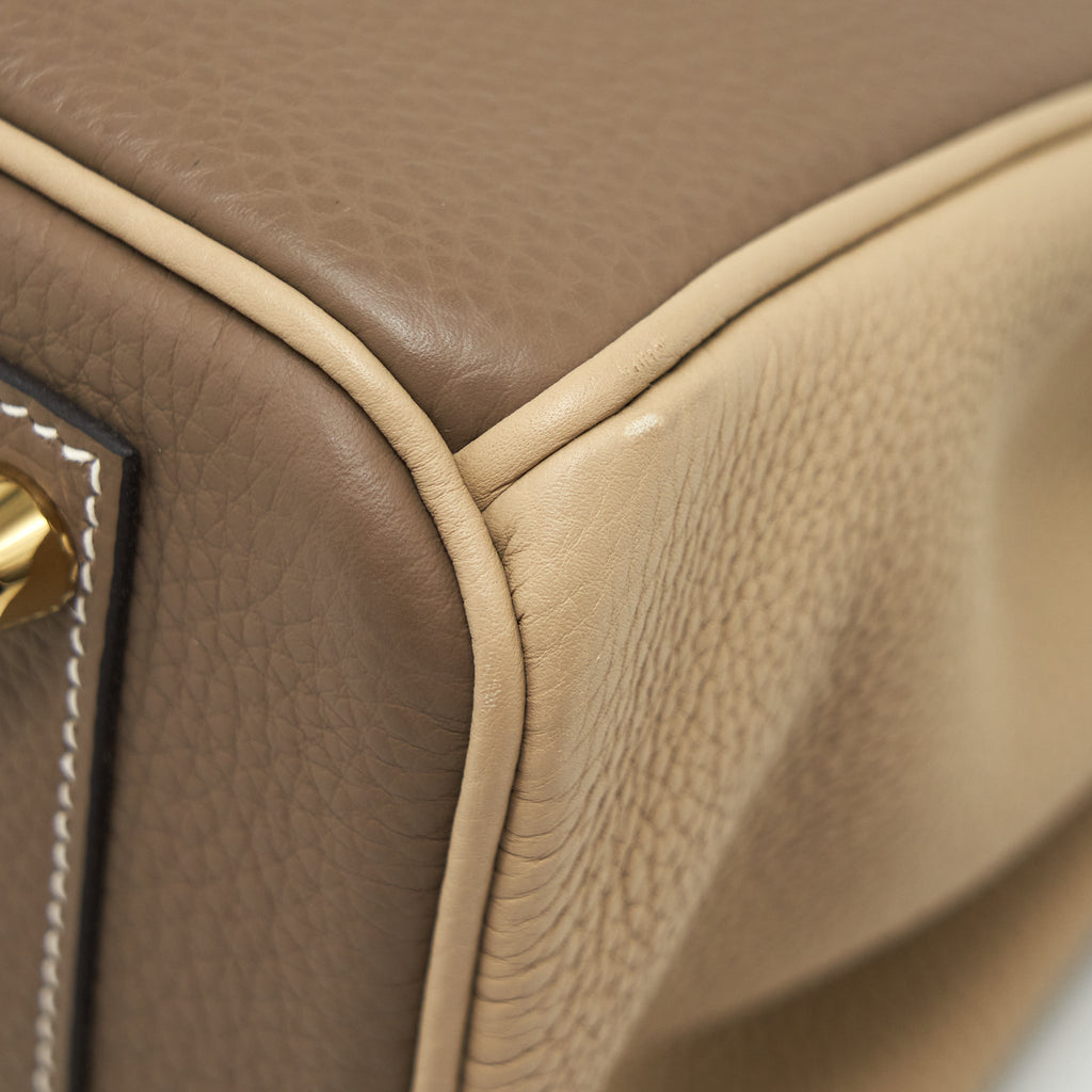 HERMES BIRKIN 30 TOGO SPECIAL ORDER ETOUPE / TRENCH BRUSHED GHW
