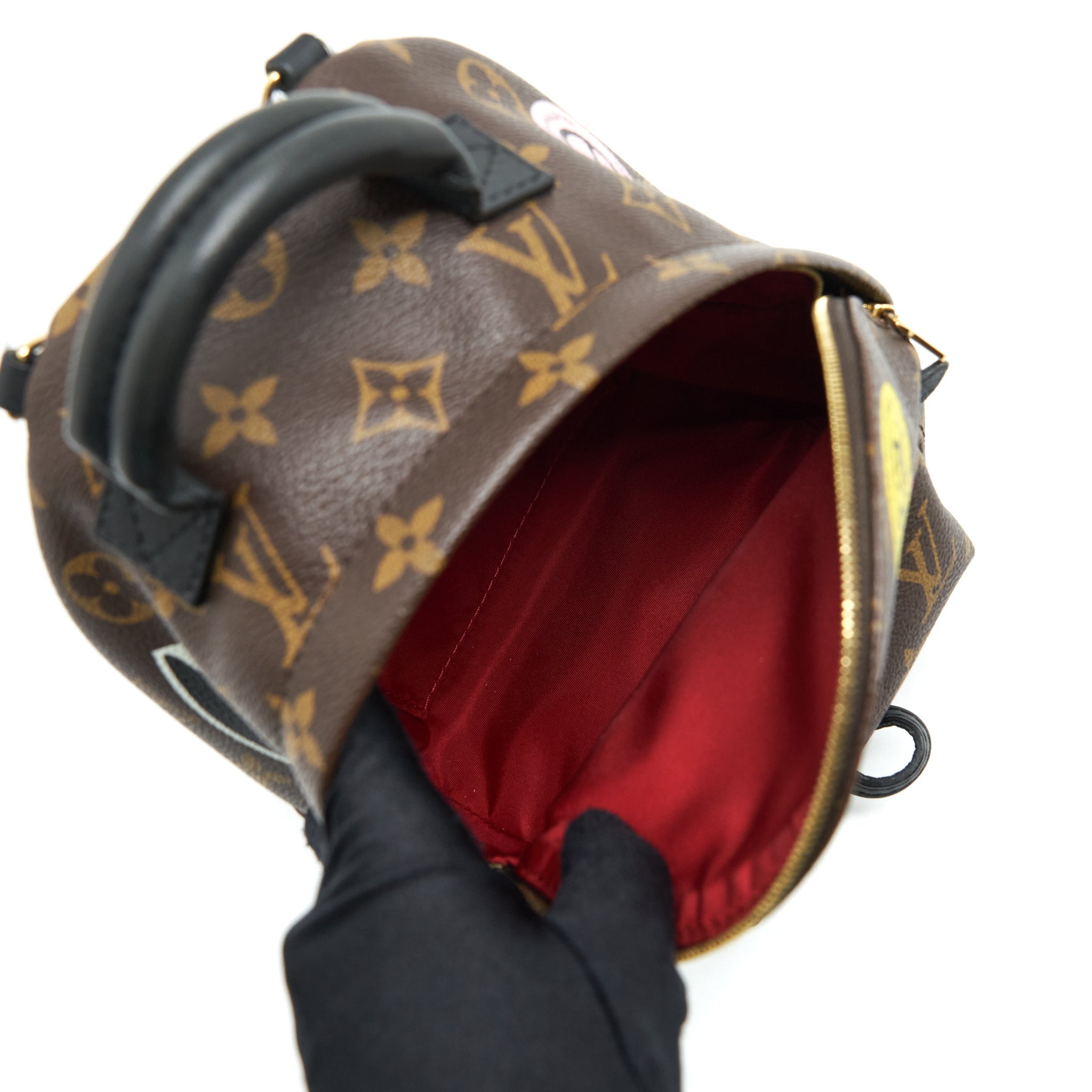 MINI PALM BACKPACK SPRING LIMITED EDITION MONOGRAM CANVAS GHW