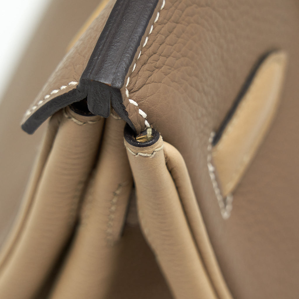 HERMES BIRKIN 30 TOGO SPECIAL ORDER ETOUPE / TRENCH BRUSHED GHW