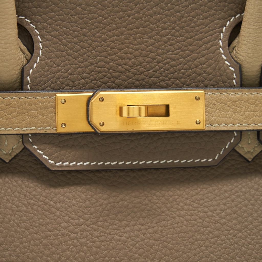 HERMES BIRKIN 30 TOGO SPECIAL ORDER ETOUPE / TRENCH BRUSHED GHW