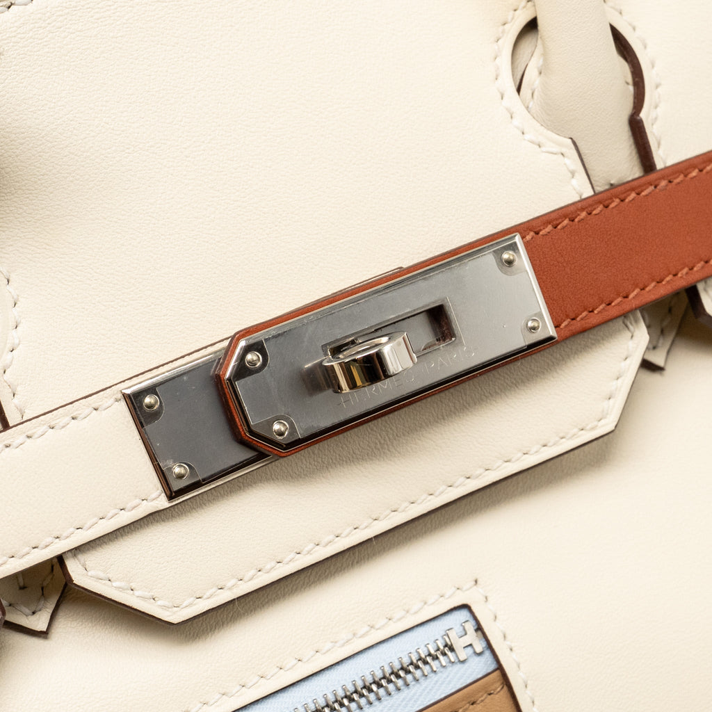 HERMES BIRKIN 30 COLORMATIC SWIFT NATA/CHAI/CUIVRE/LIME/MAUVE SHW