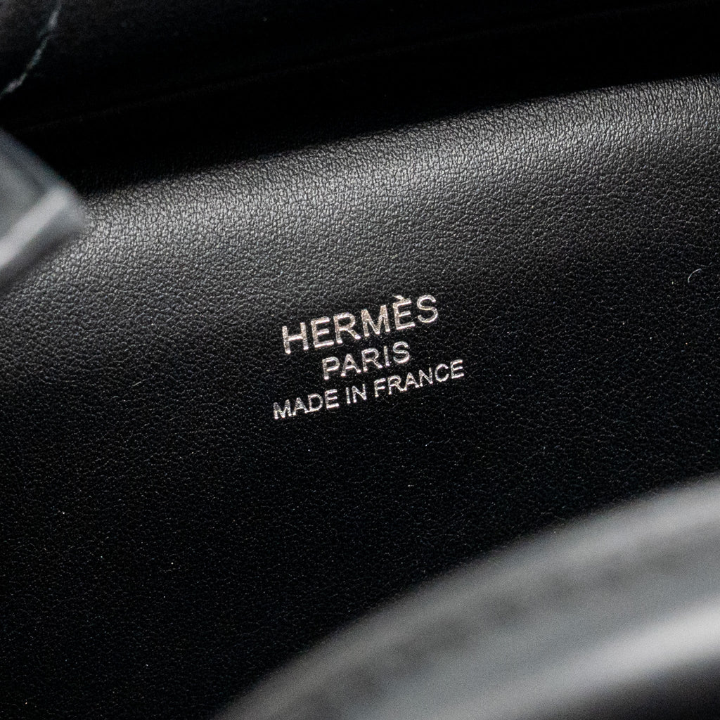 HERMES BIRKIN 25 CARGO TOILE GOELAND/SWIFT BLACK SHW