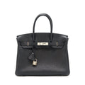 HERMES BIRKIN 30 TOGO BLACK SHW