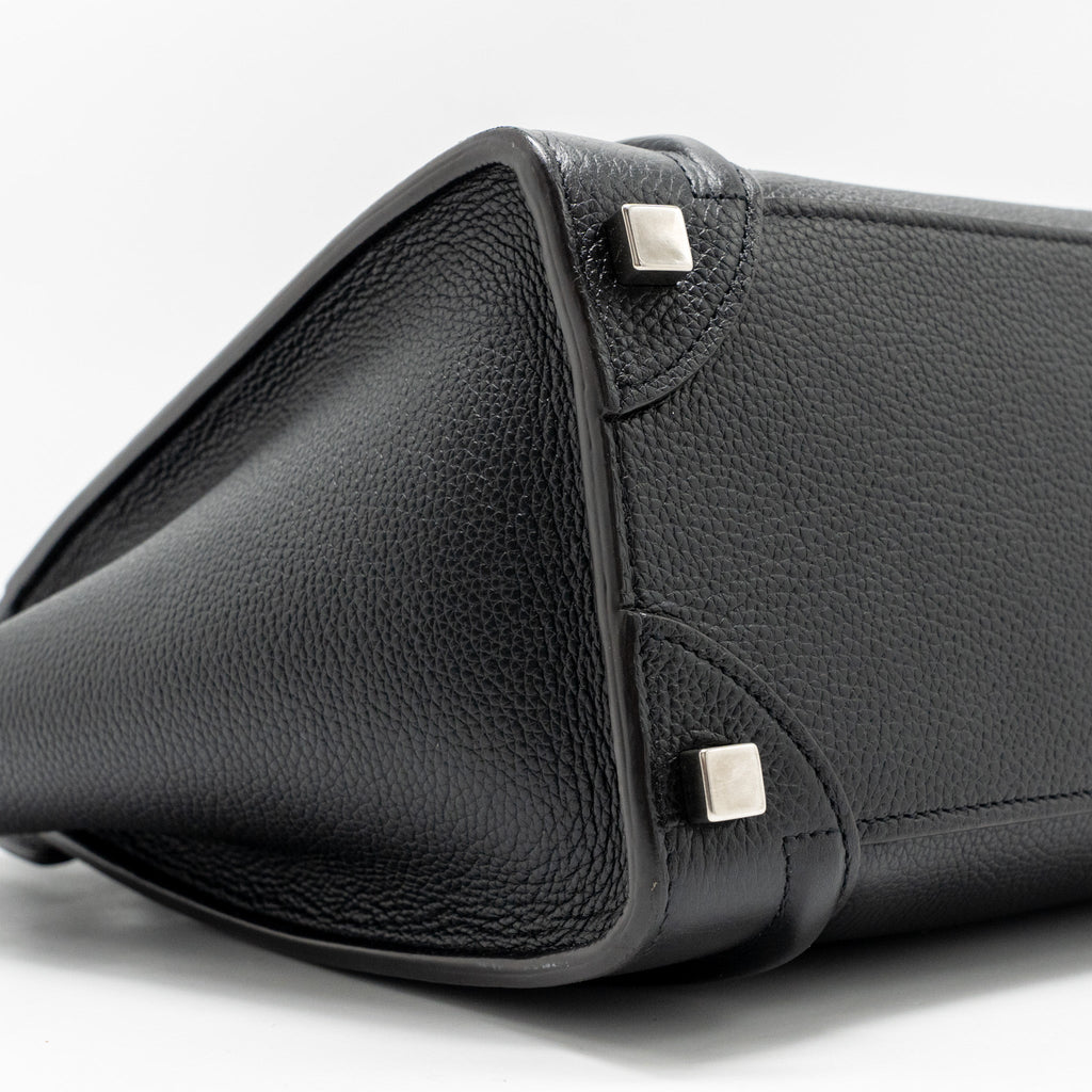 MICRO LUGGAGE BAG CALFSKIN BLACK SHW