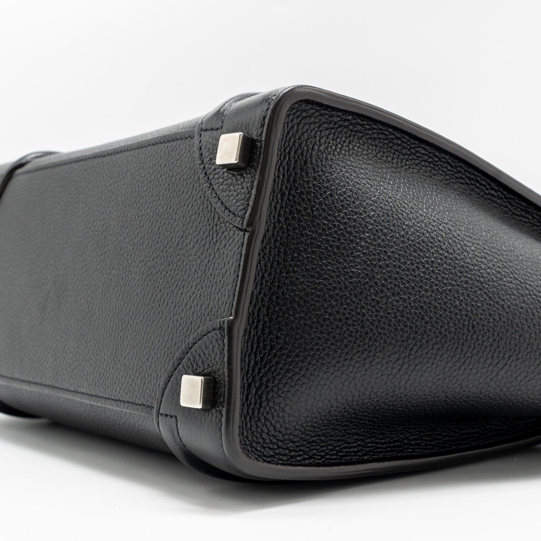 MICRO LUGGAGE BAG CALFSKIN BLACK SHW