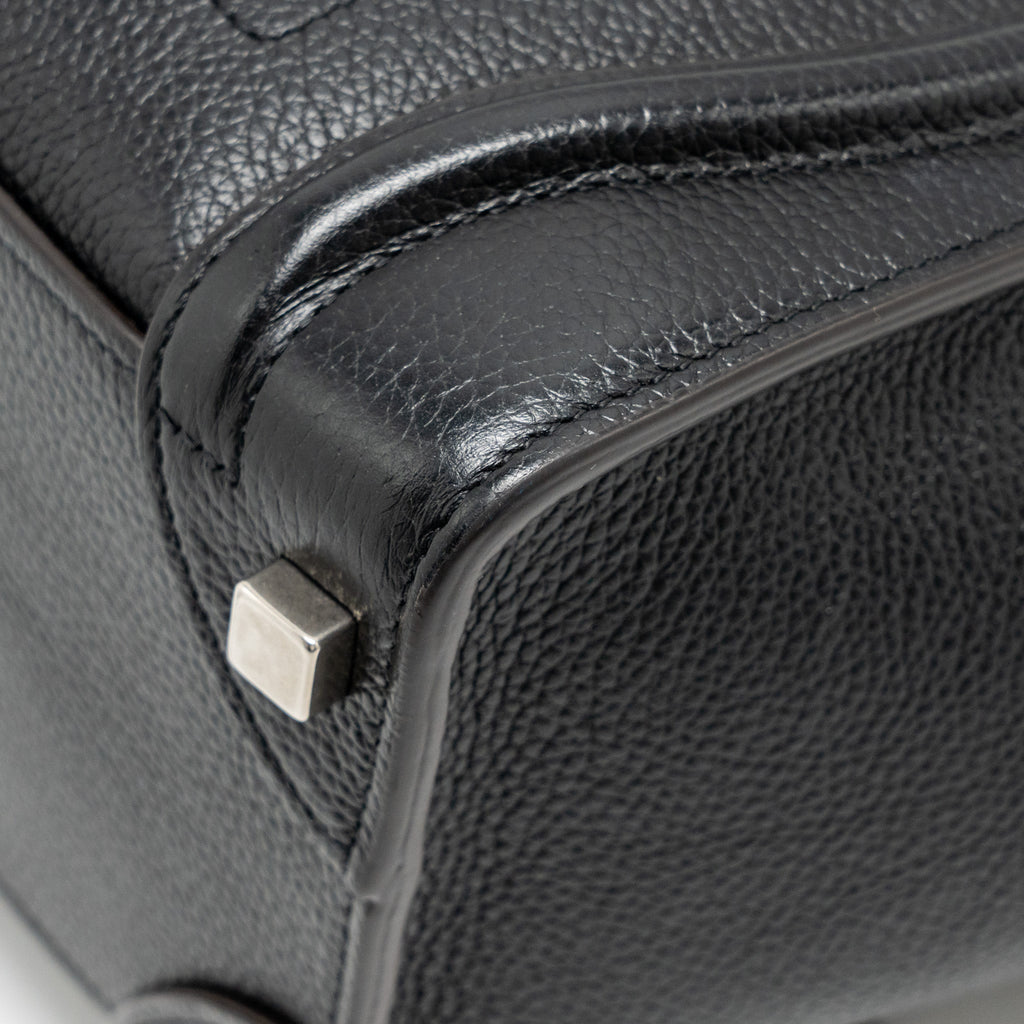 MICRO LUGGAGE BAG CALFSKIN BLACK SHW
