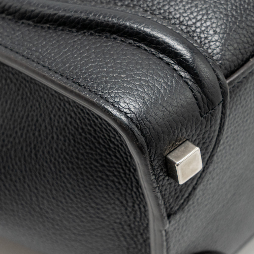 MICRO LUGGAGE BAG CALFSKIN BLACK SHW