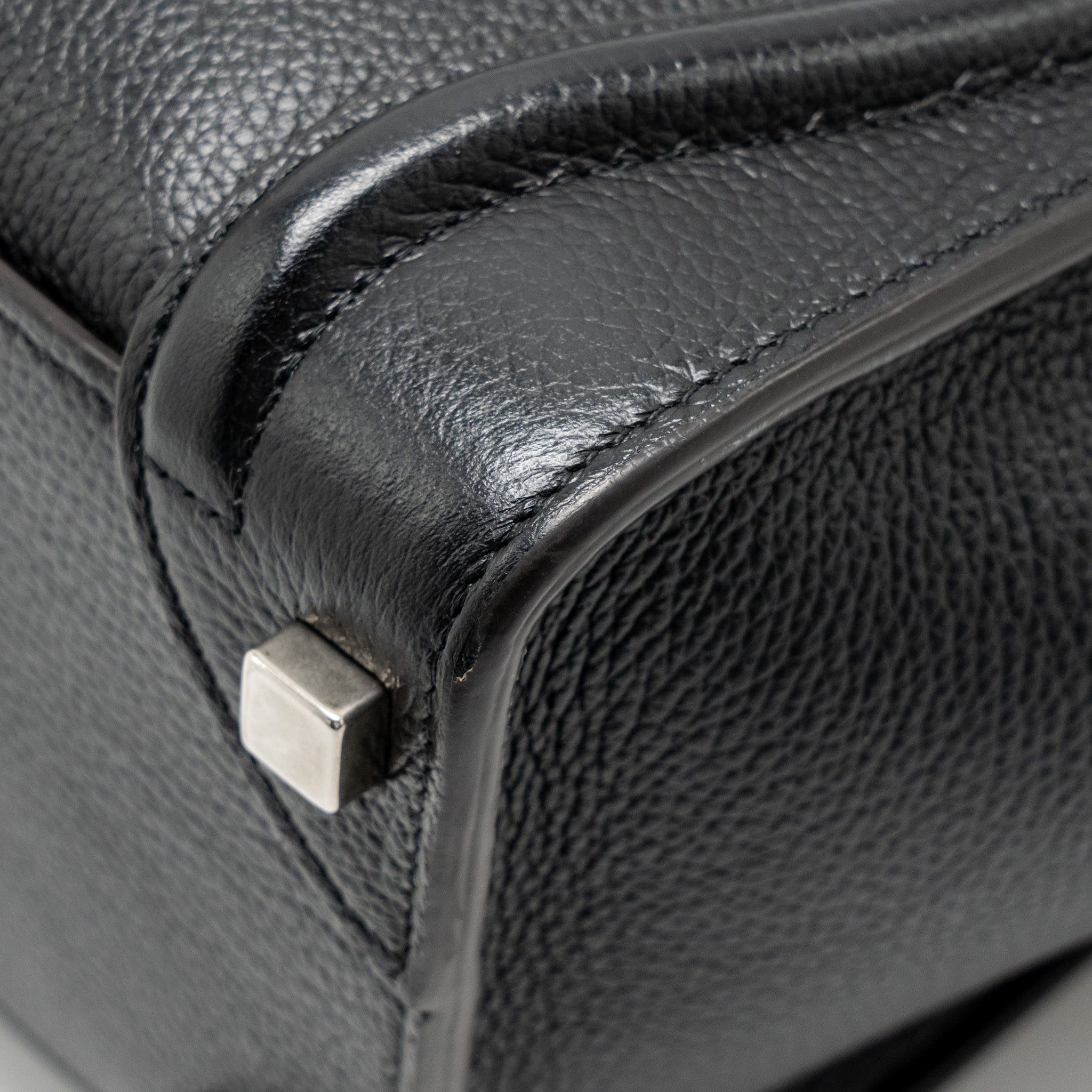 MICRO LUGGAGE BAG CALFSKIN BLACK SHW