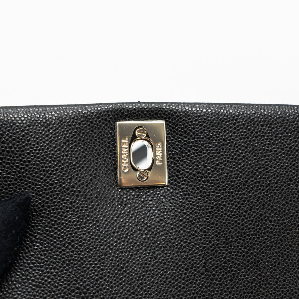 23K TRIPLE POCKET BACKPACK CAVIAR BLACK LGHW(MICROCHIP)