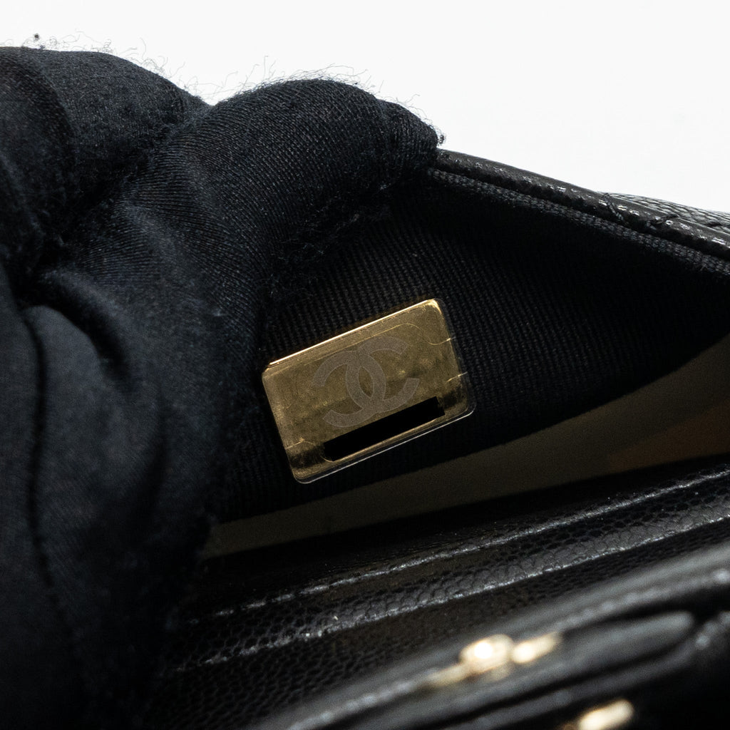 23K TRIPLE POCKET BACKPACK CAVIAR BLACK LGHW(MICROCHIP)
