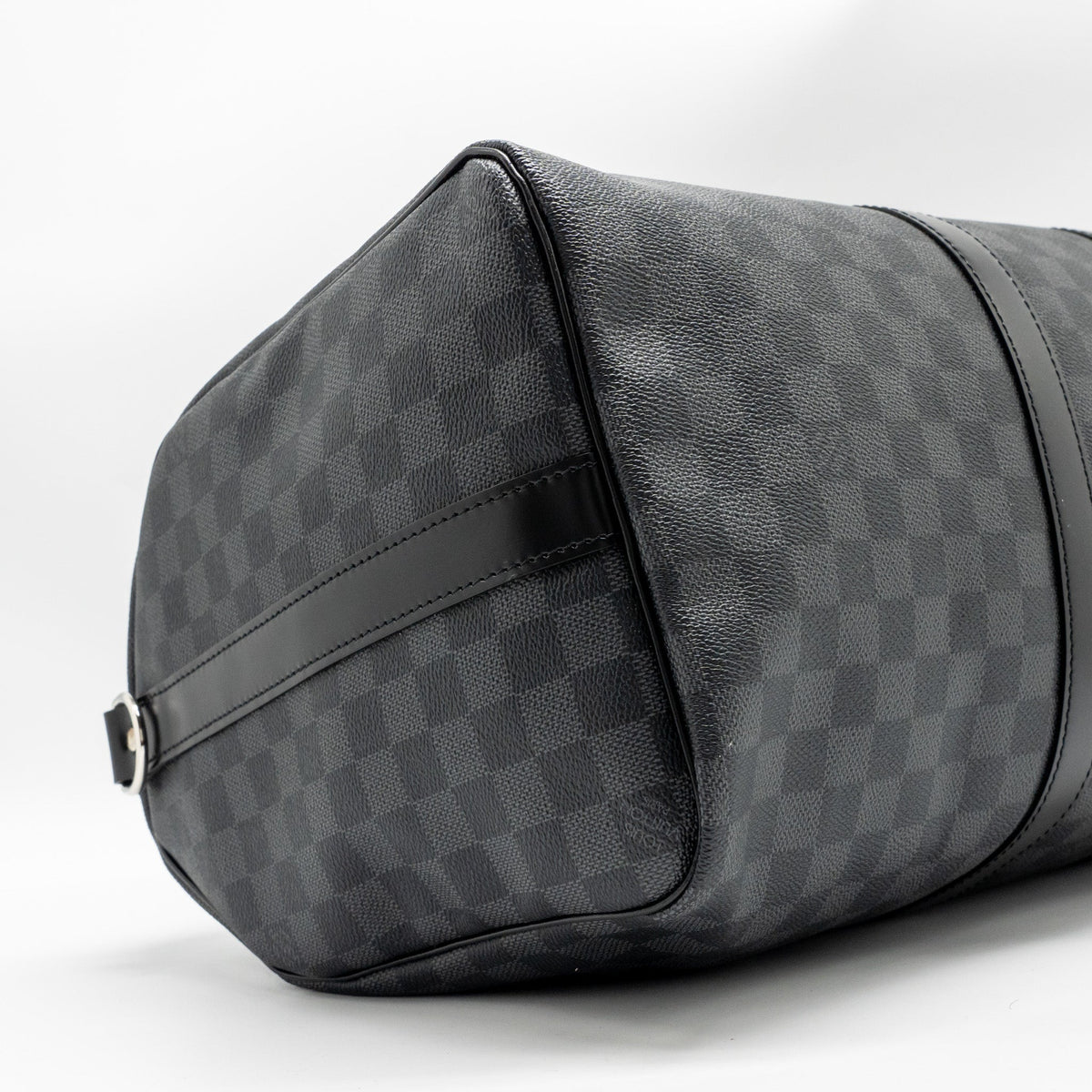 LOUIS VUITTON KEEPALL BANDOULIERE 45 DAMIER GRAPHITE CANVAS BLACK SHW