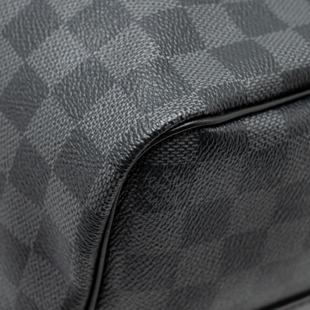 KEEPALL BANDOULIERE 45 DAMIER GRAPHITE CANVAS BLACK SHW