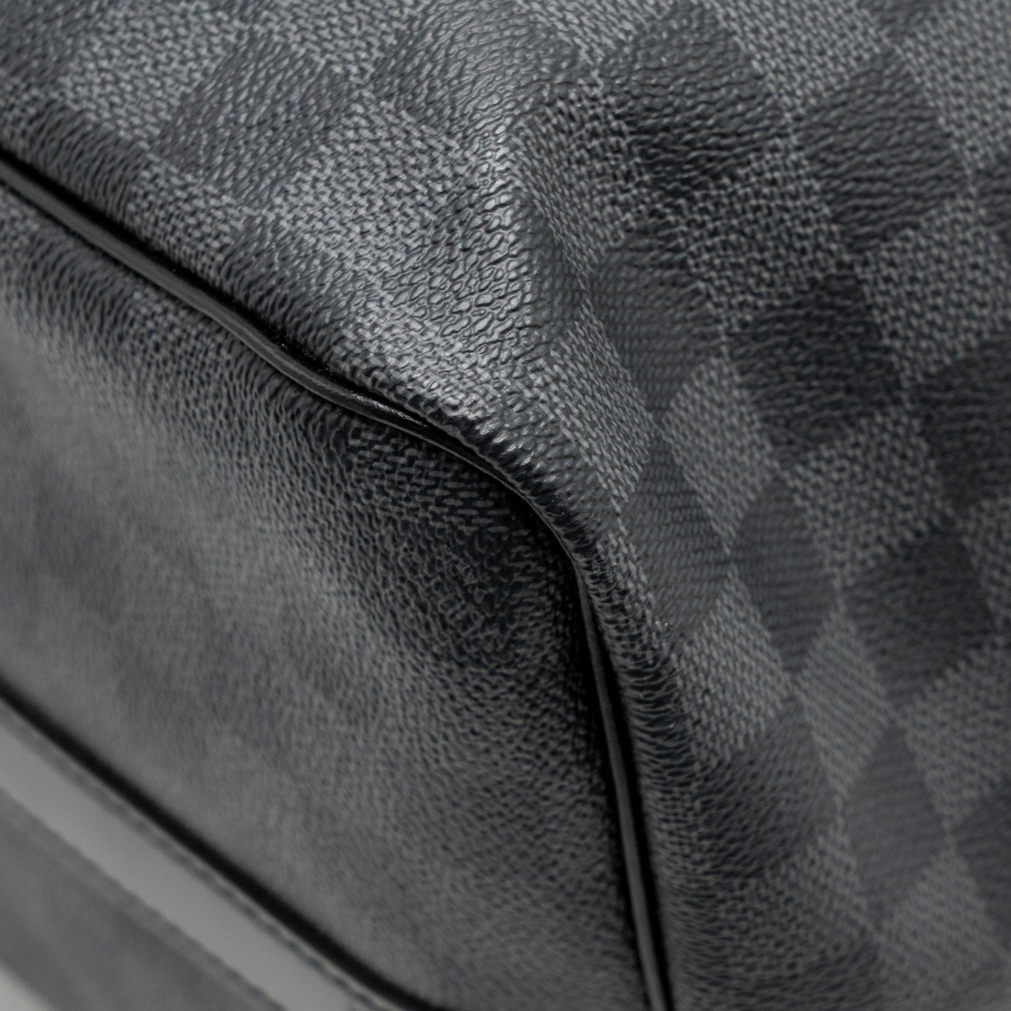 KEEPALL BANDOULIERE 45 DAMIER GRAPHITE CANVAS BLACK SHW