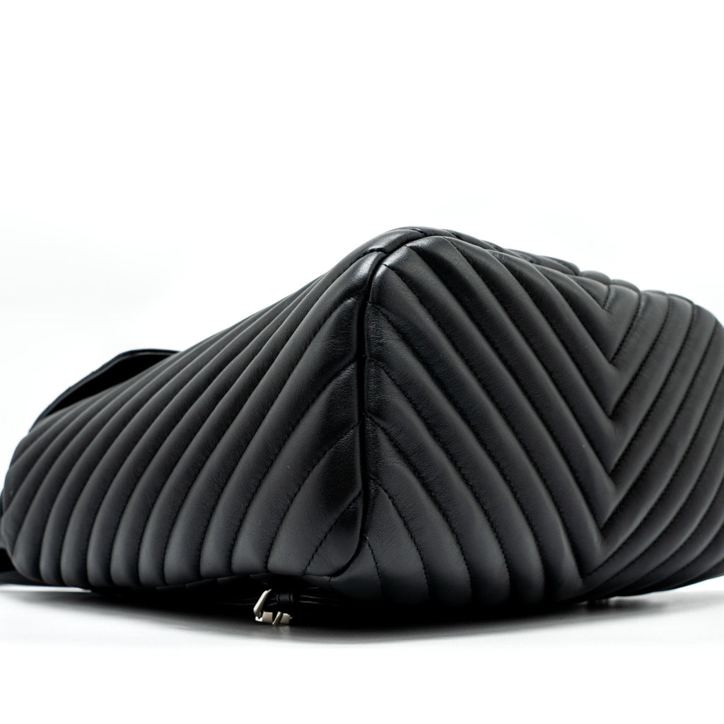 URBAN SPIRIT BACKPACK CHEVRON CALFSKIN BLACK SHW