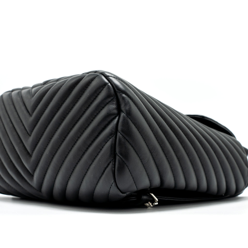 URBAN SPIRIT BACKPACK CHEVRON CALFSKIN BLACK SHW