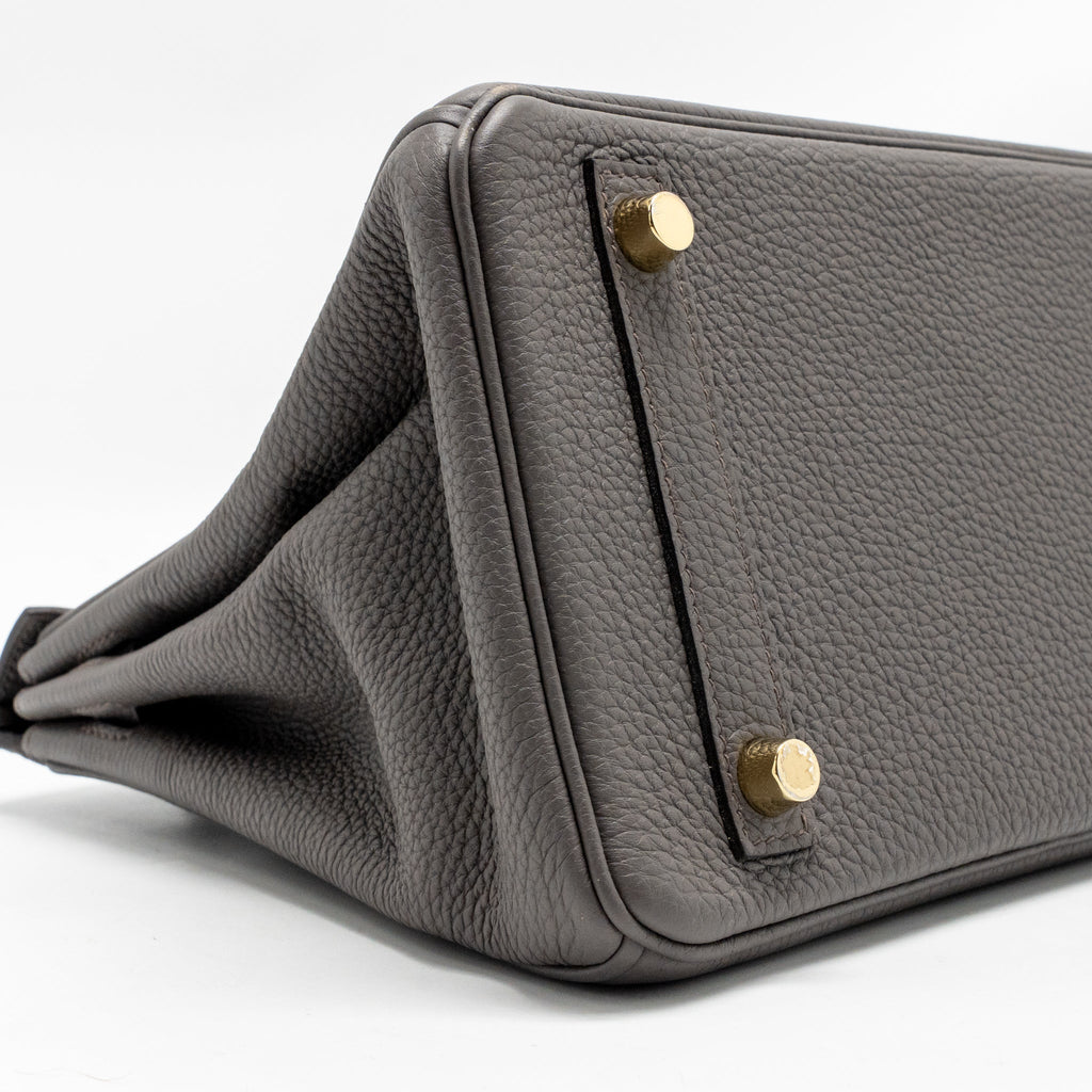 HERMES BIRKIN 25 TOGO GRIS ETAIN GHW