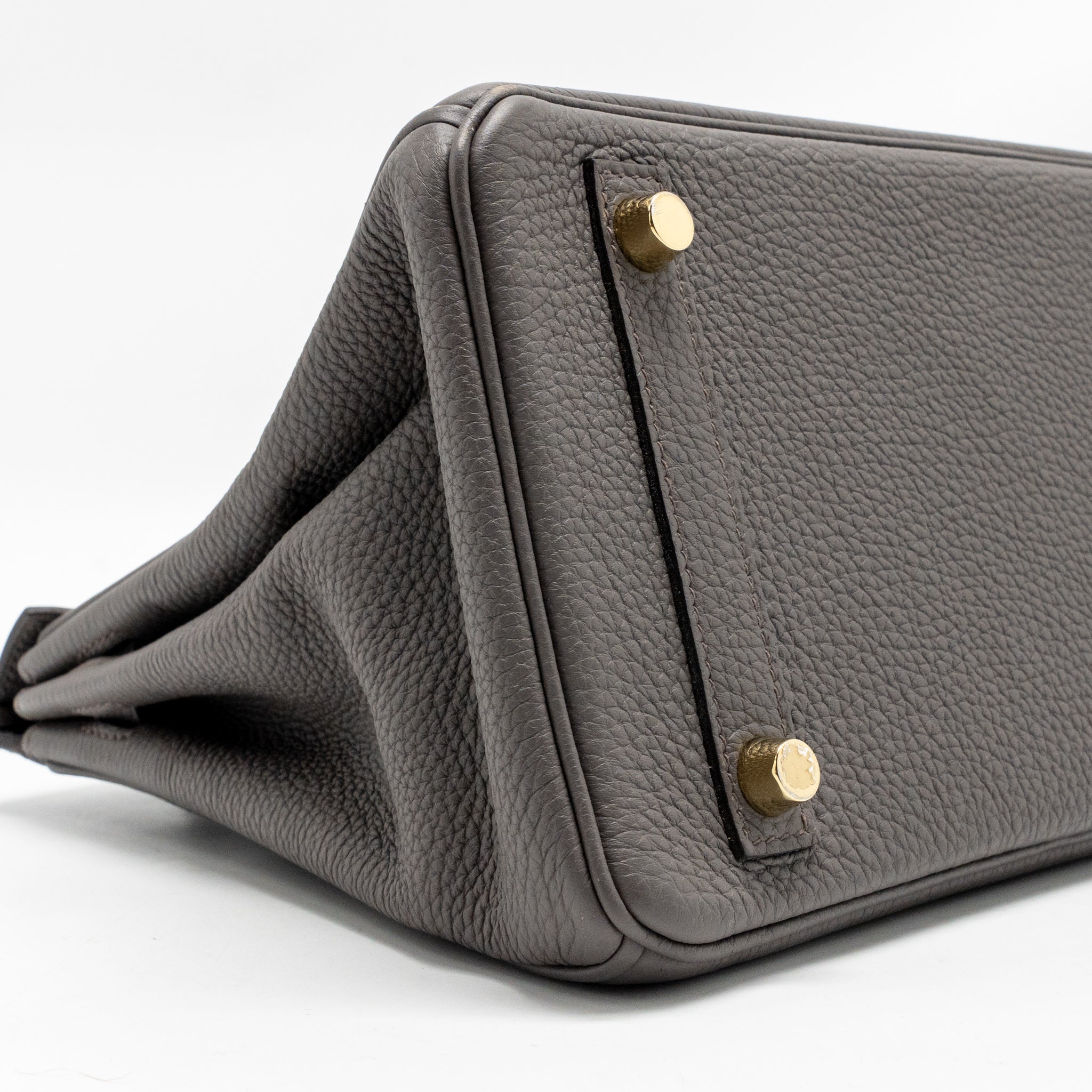 HERMES BIRKIN 25 TOGO GRIS ETAIN GHW