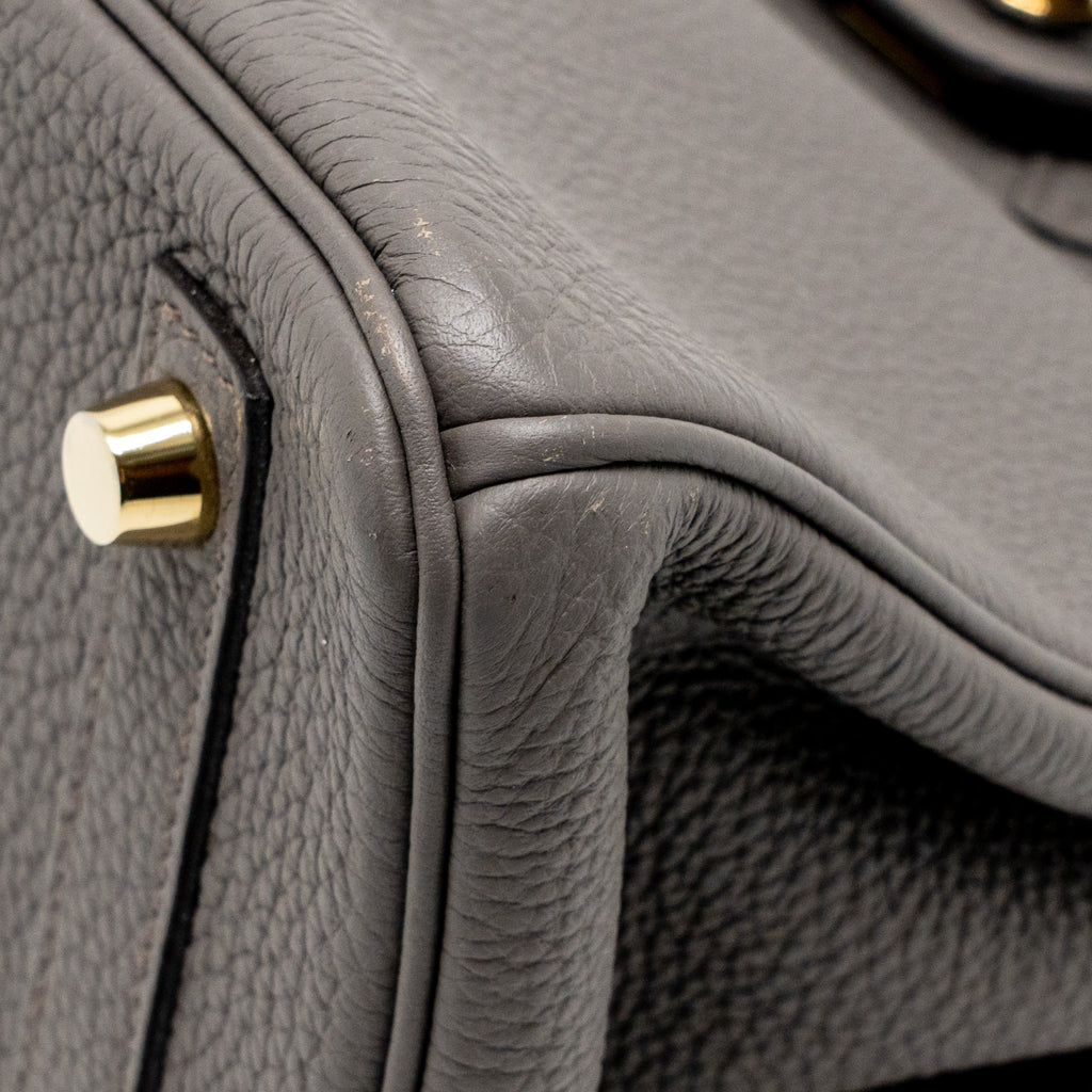HERMES BIRKIN 25 TOGO GRIS ETAIN GHW