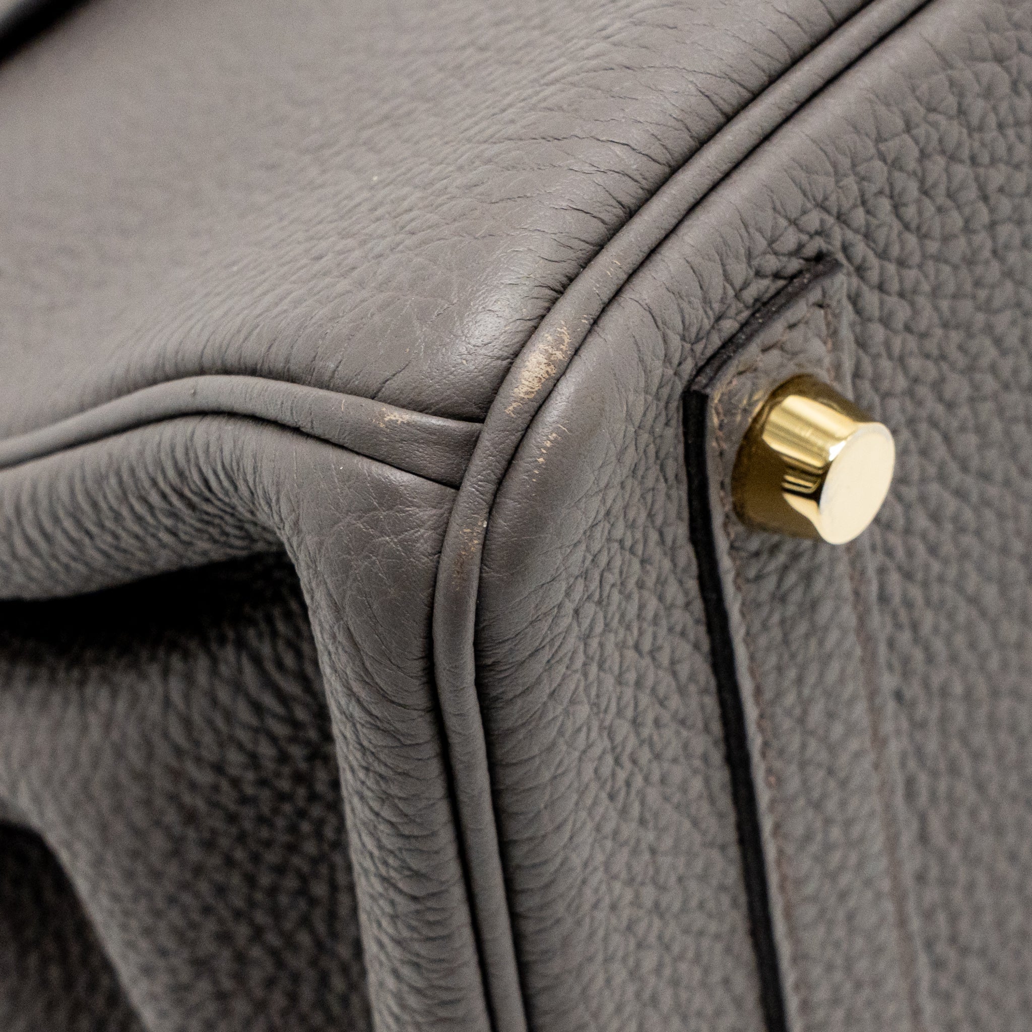 HERMES BIRKIN 25 TOGO GRIS ETAIN GHW