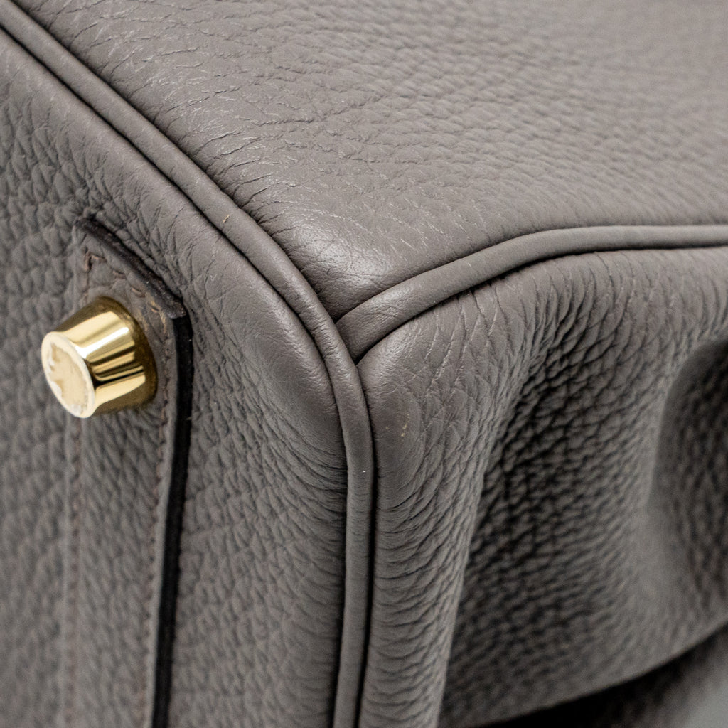 HERMES BIRKIN 25 TOGO GRIS ETAIN GHW