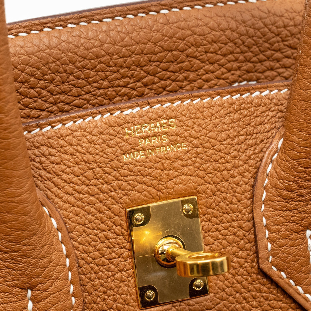 HERMES BIRKIN25 TOGO GOLD GHW