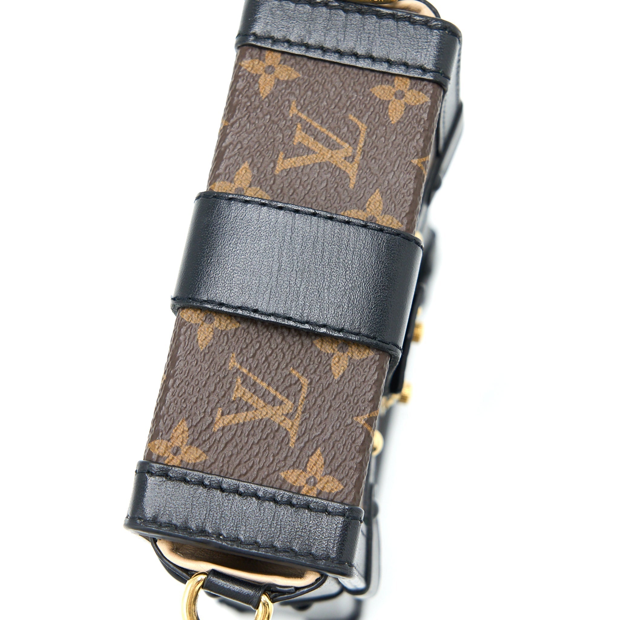 VERTICAL TRUNK POCHETTE WITH CHAIN MONOGRAM CANVAS GHW