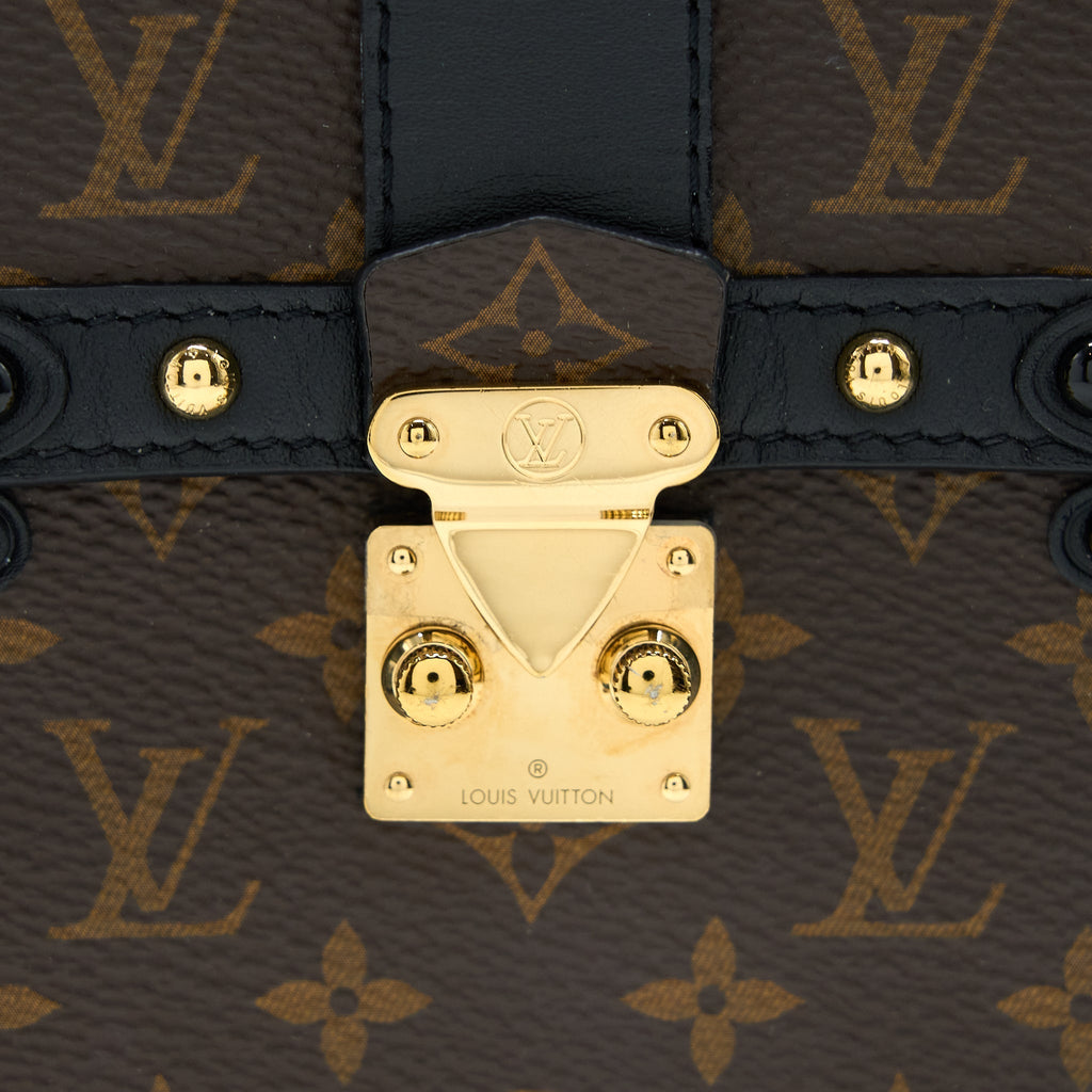 VERTICAL TRUNK POCHETTE WITH CHAIN MONOGRAM CANVAS GHW