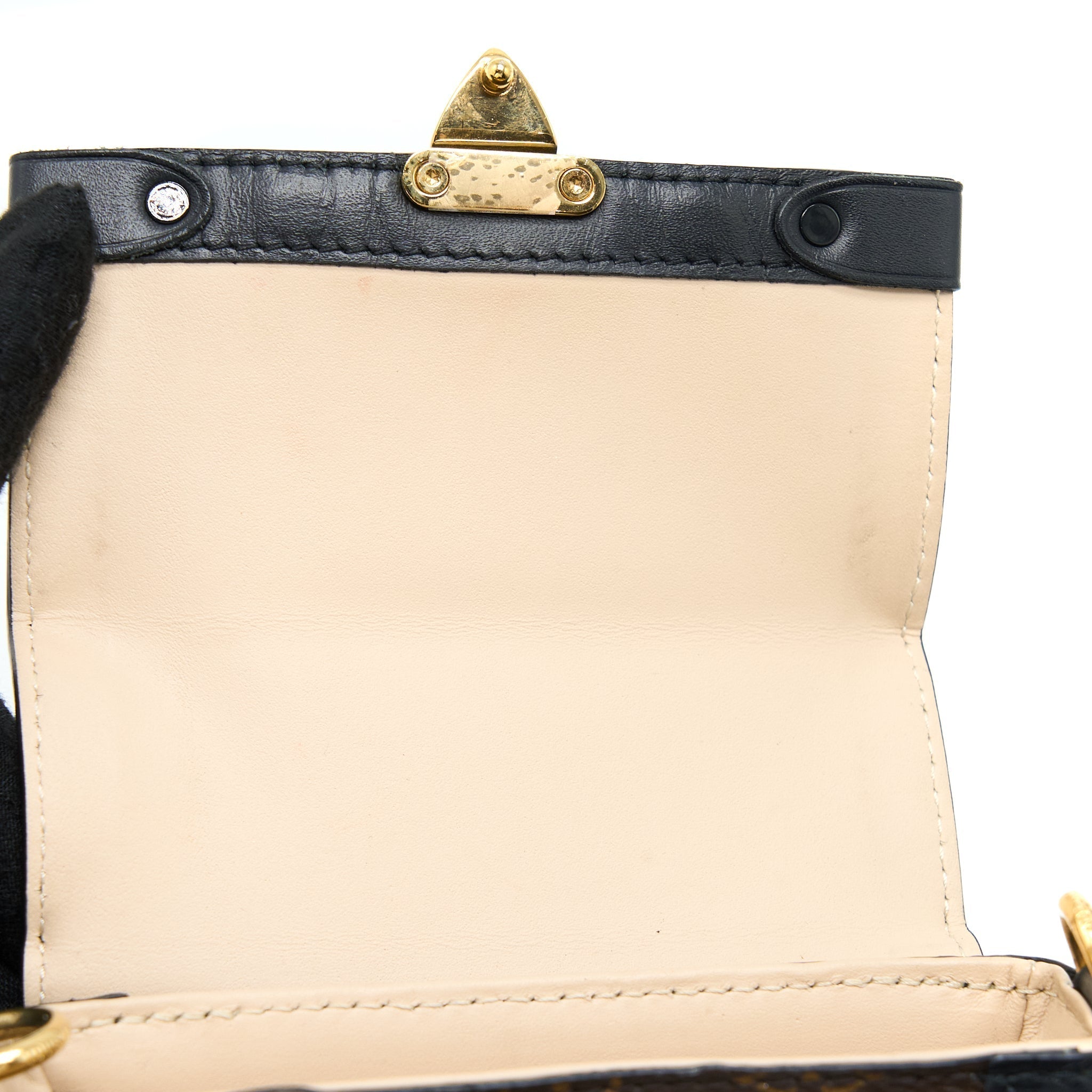VERTICAL TRUNK POCHETTE WITH CHAIN MONOGRAM CANVAS GHW