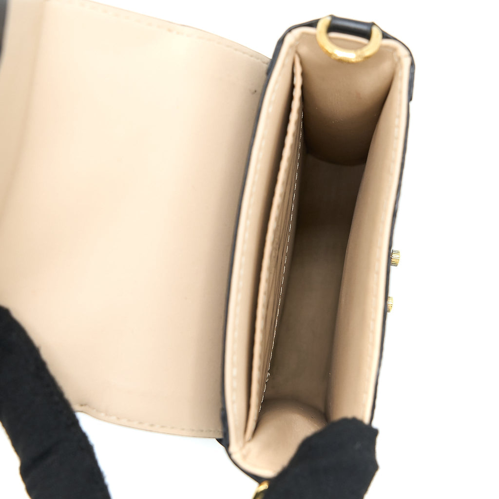 VERTICAL TRUNK POCHETTE WITH CHAIN MONOGRAM CANVAS GHW