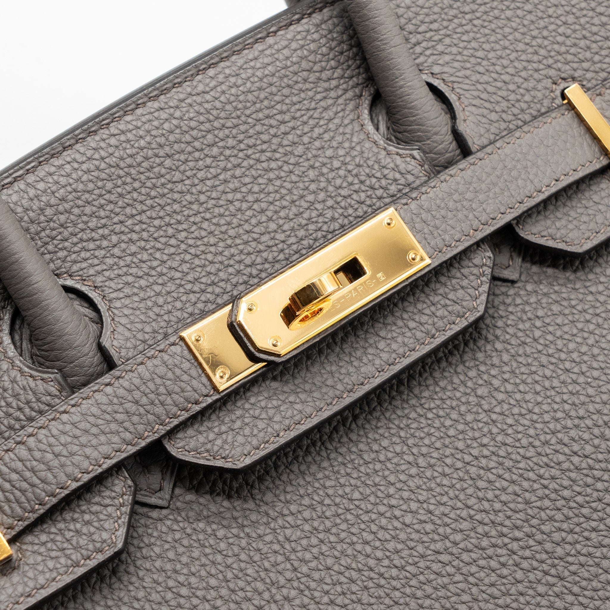 HERMES BIRKIN 30 TOGO GRIS ETAIN RGHW