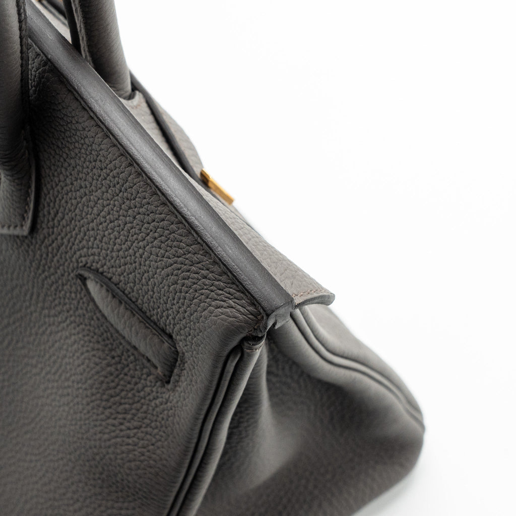 HERMES BIRKIN 30 TOGO GRIS ETAIN RGHW