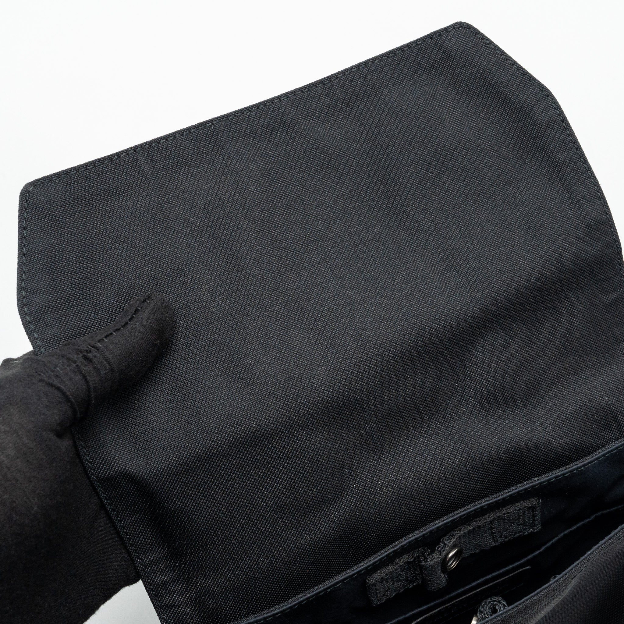 ARMY MESSENGER BAG BLACK RECYCLED NYLON BLACK/BLACK HARDWARE
