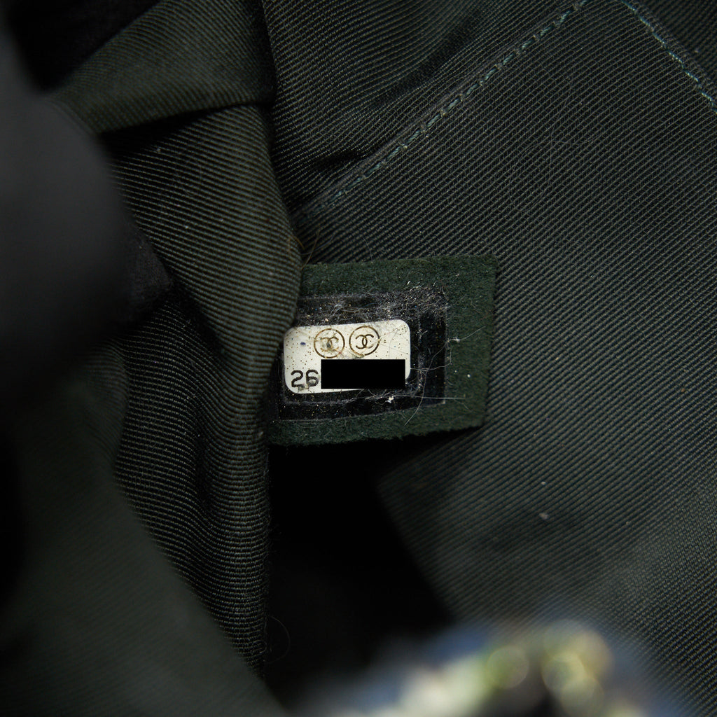 GABRIELLE TWEED BACKPACK DARK GREEN
