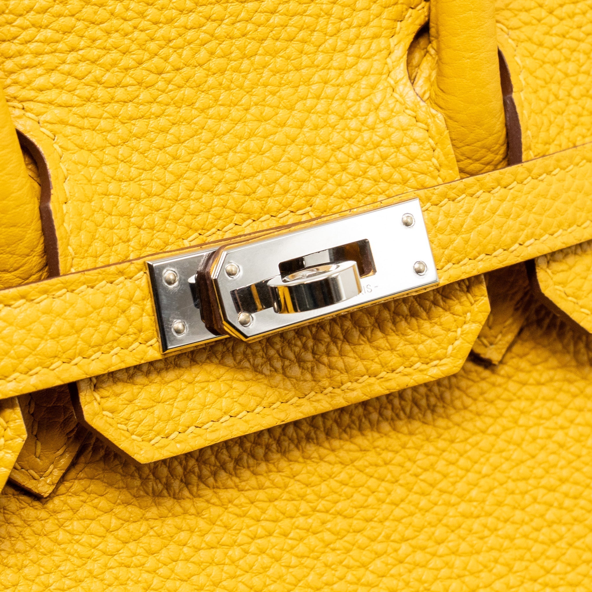 HERMES BIRKIN 25 TOGO JAUNE AMBER SHW