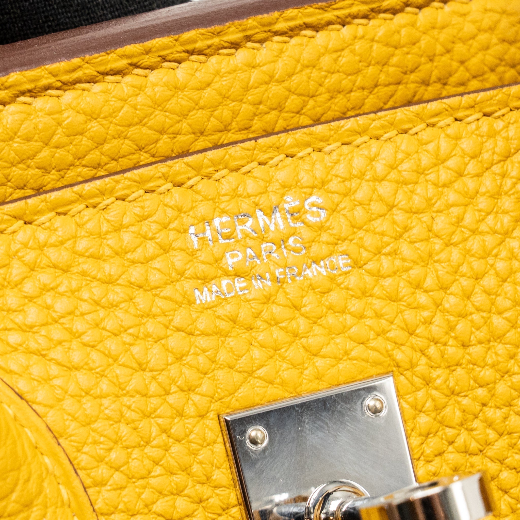 HERMES BIRKIN 25 TOGO JAUNE AMBER SHW