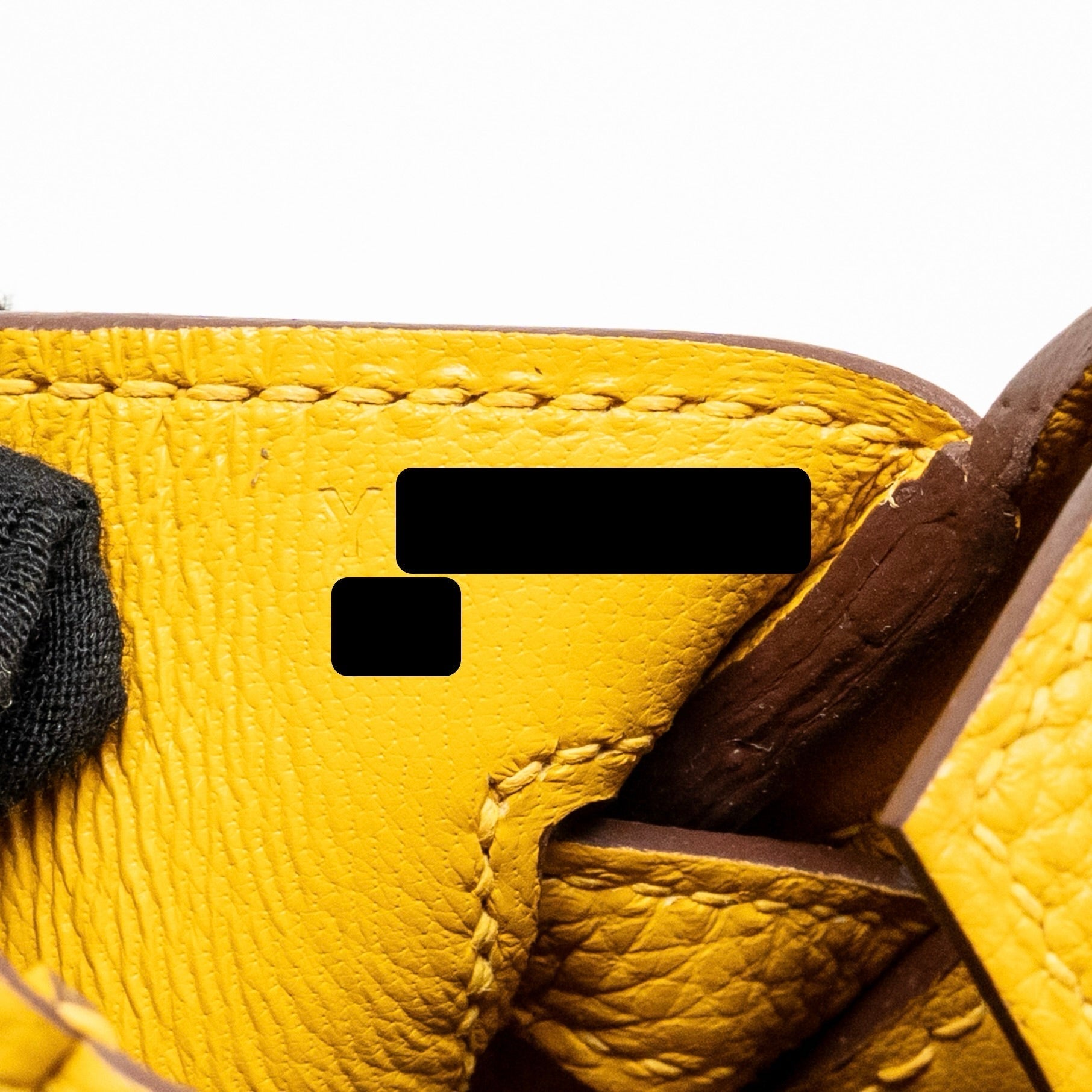HERMES BIRKIN 25 TOGO JAUNE AMBER SHW