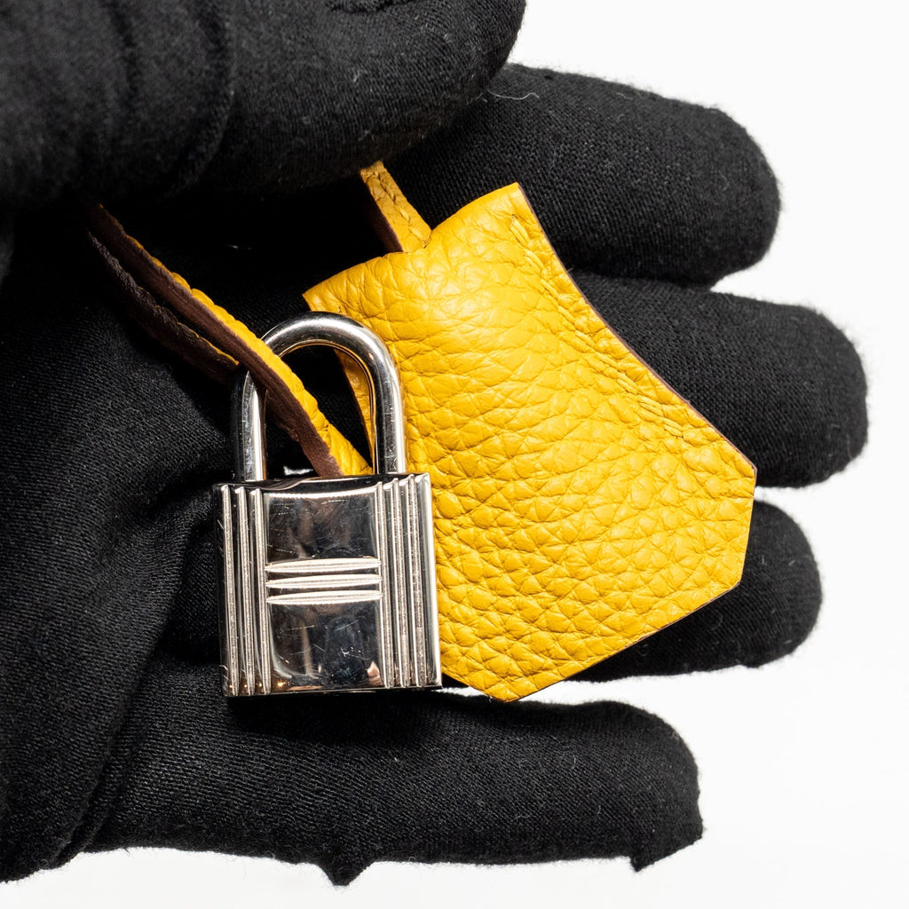 HERMES BIRKIN 25 TOGO JAUNE AMBER SHW