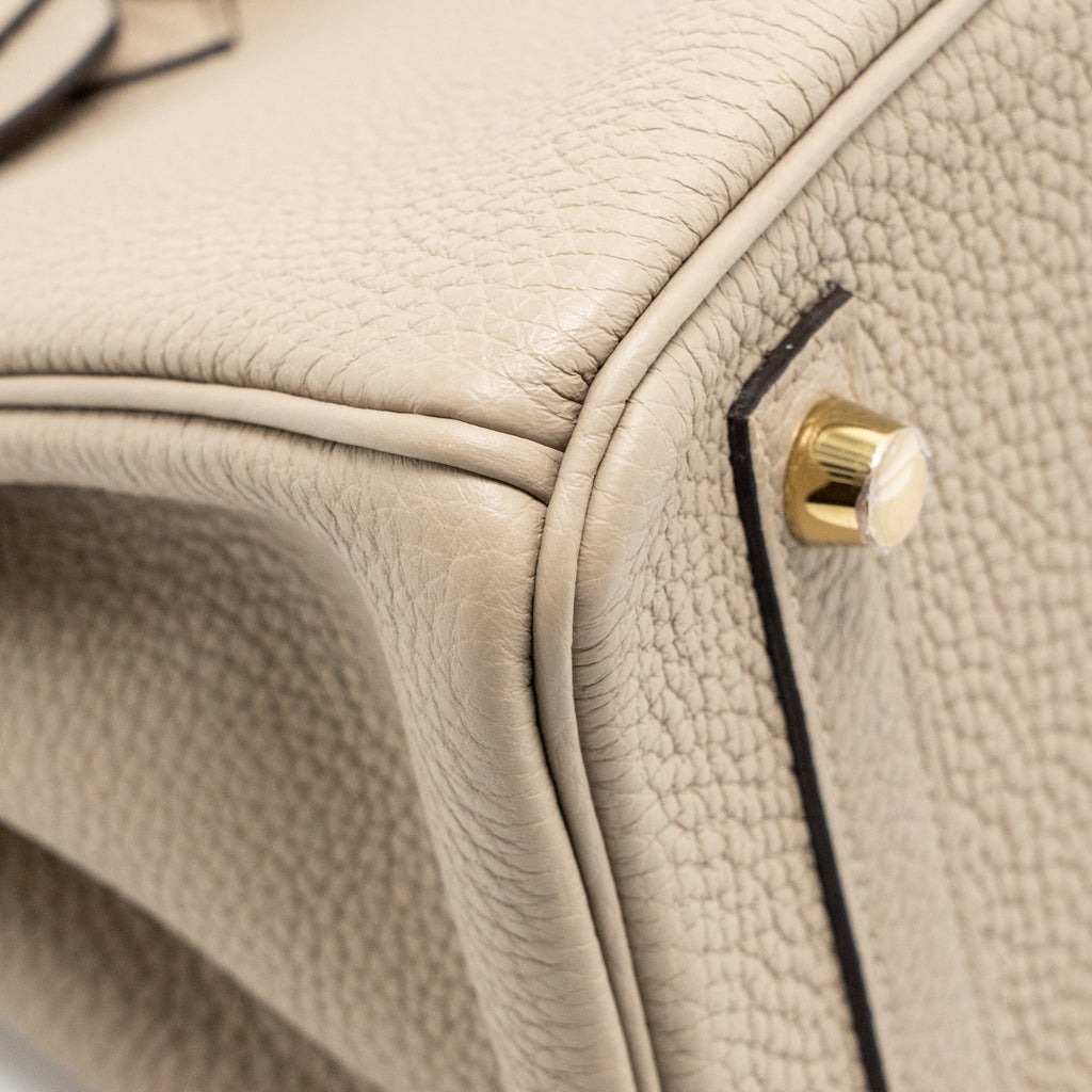 HERMES BIRKIN 25 TOGO GRIS TOURTERELLE GHW