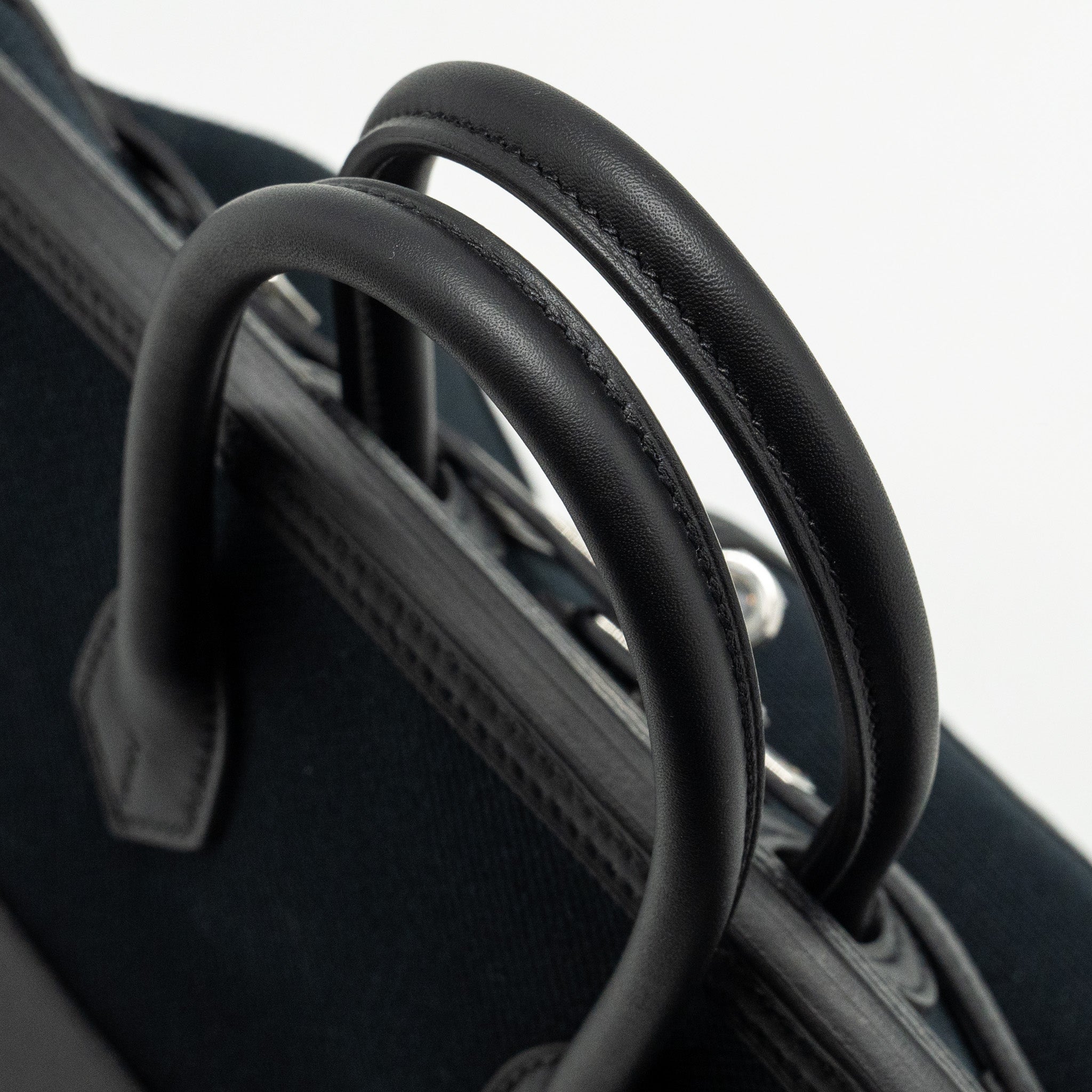HERMES BIRKIN 25 CARGO CANVAS TOILE GEOLAND / SWIFT BLACK SHW