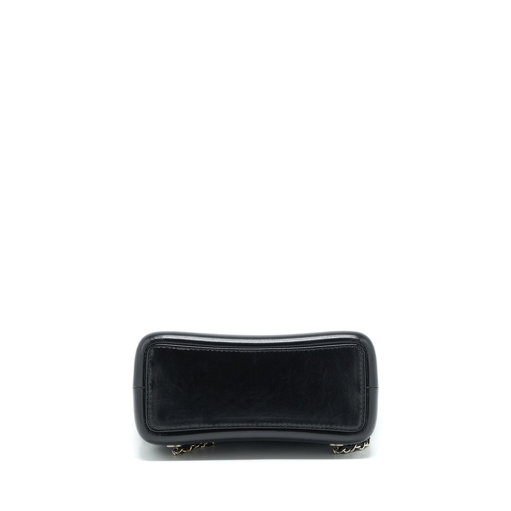 SMALL GABRIELLE BACKPACK CALFSKIN BLACK WITH MULTICOLOUR HARDWARE (MICROCHIP)