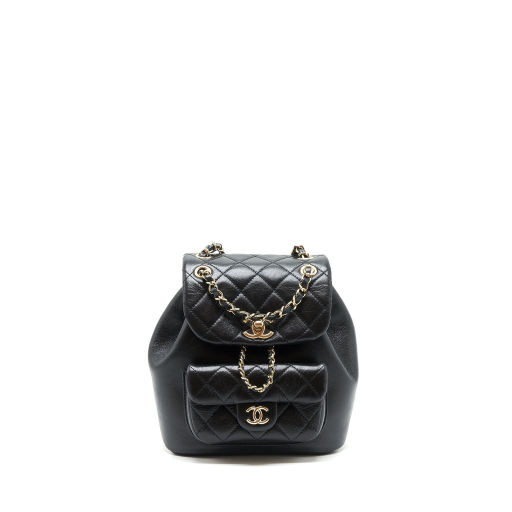 22C MINI DUMA BACKPACK CALFSKIN BLACK LGHW(MICROCHIP)