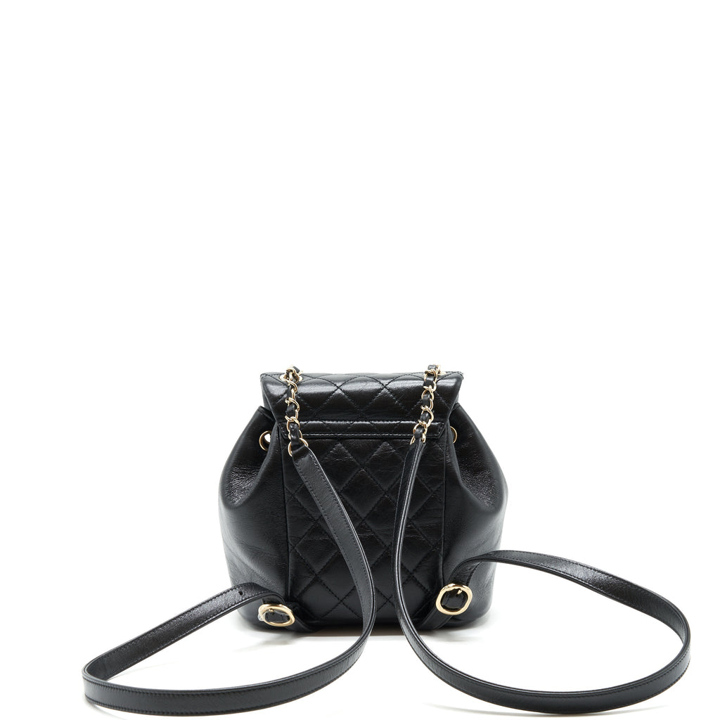 22C MINI DUMA BACKPACK CALFSKIN BLACK LGHW(MICROCHIP)