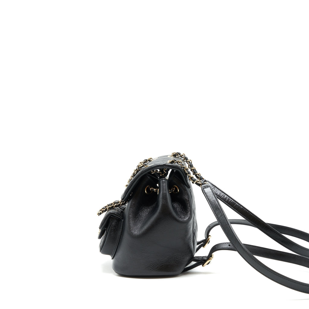 22C MINI DUMA BACKPACK CALFSKIN BLACK LGHW(MICROCHIP)